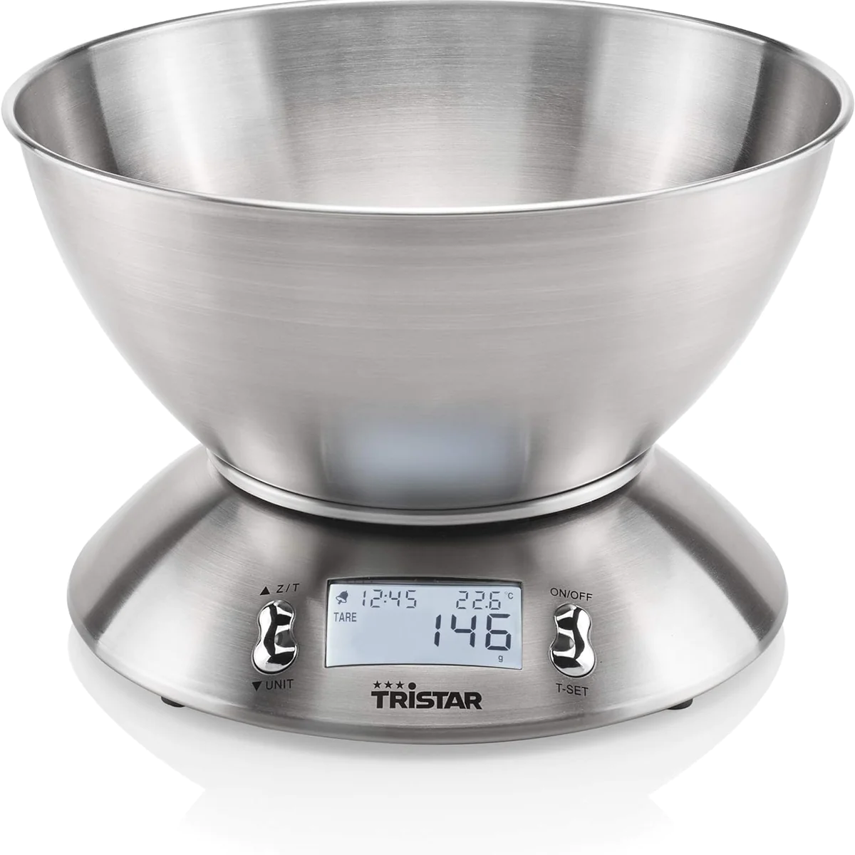 Balance de cuisine électronique avec minuterie jusqu'à 5 kg gris Trist
