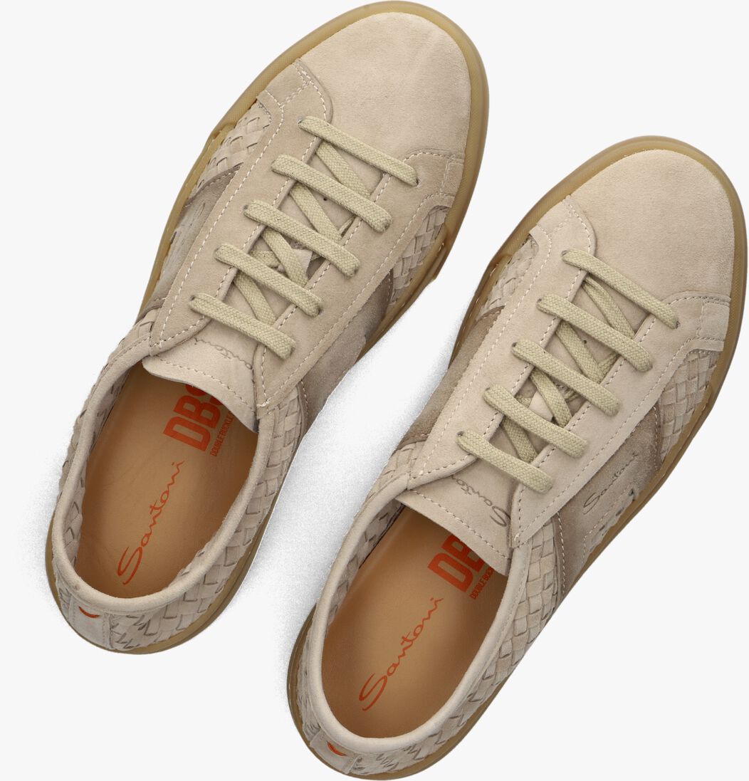 beige santoni sneakers dbs waver