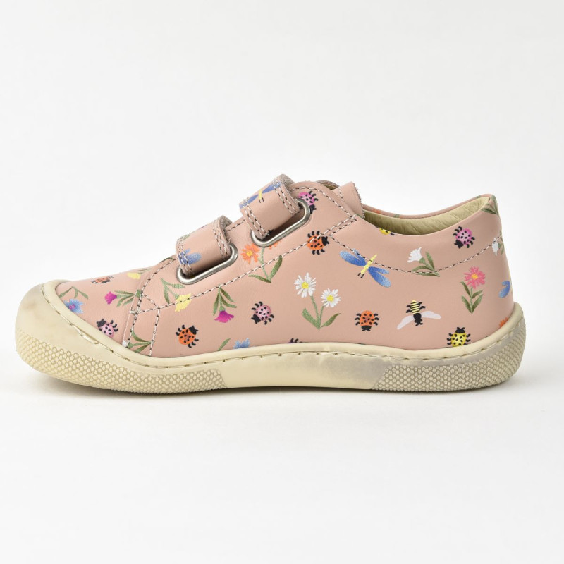Naturino Naturino Barefoot Bira Velcros Print Countryside Cipria