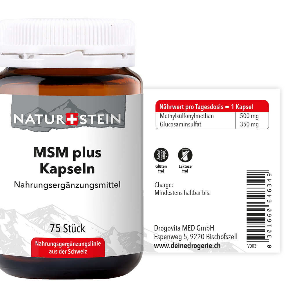 NATURSTEIN MSM plus Kaps Glasfl 75 Stk