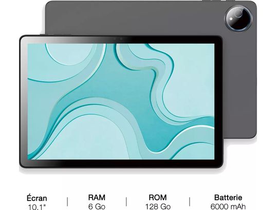 LOGICOM - Tablette tactile Fold 10 Gris - 10.1 pouces