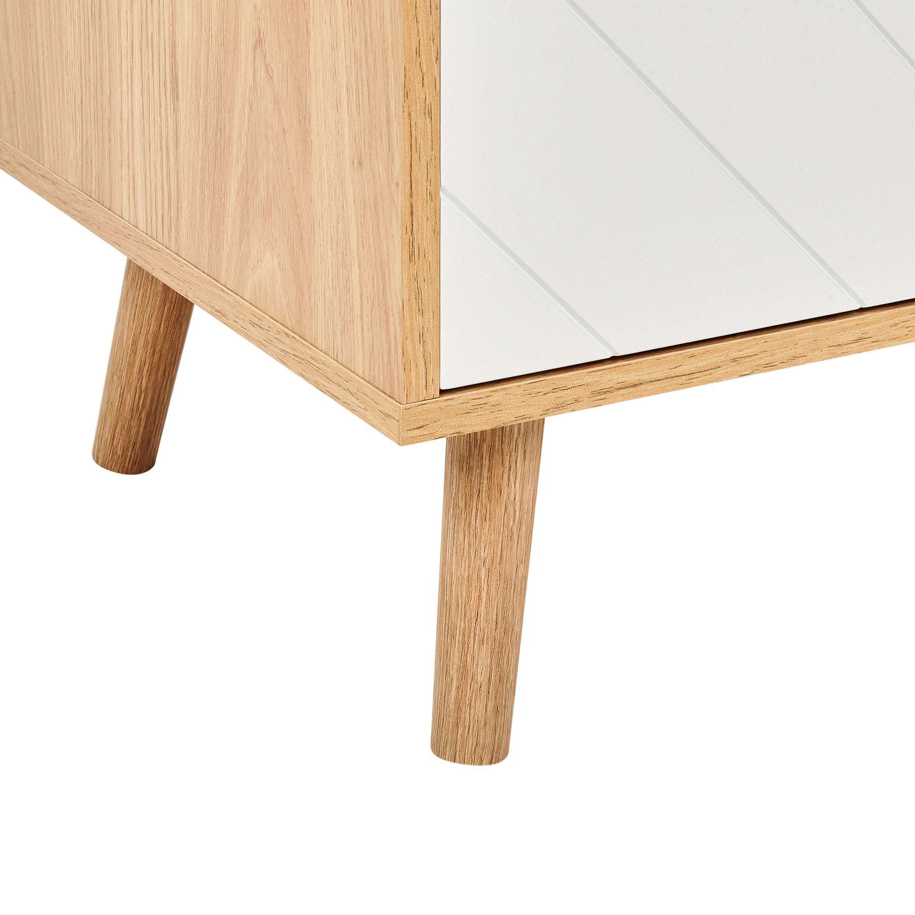 Beliani - BRISTOW - Dressoir - Lichtbruin|Wit - Hout