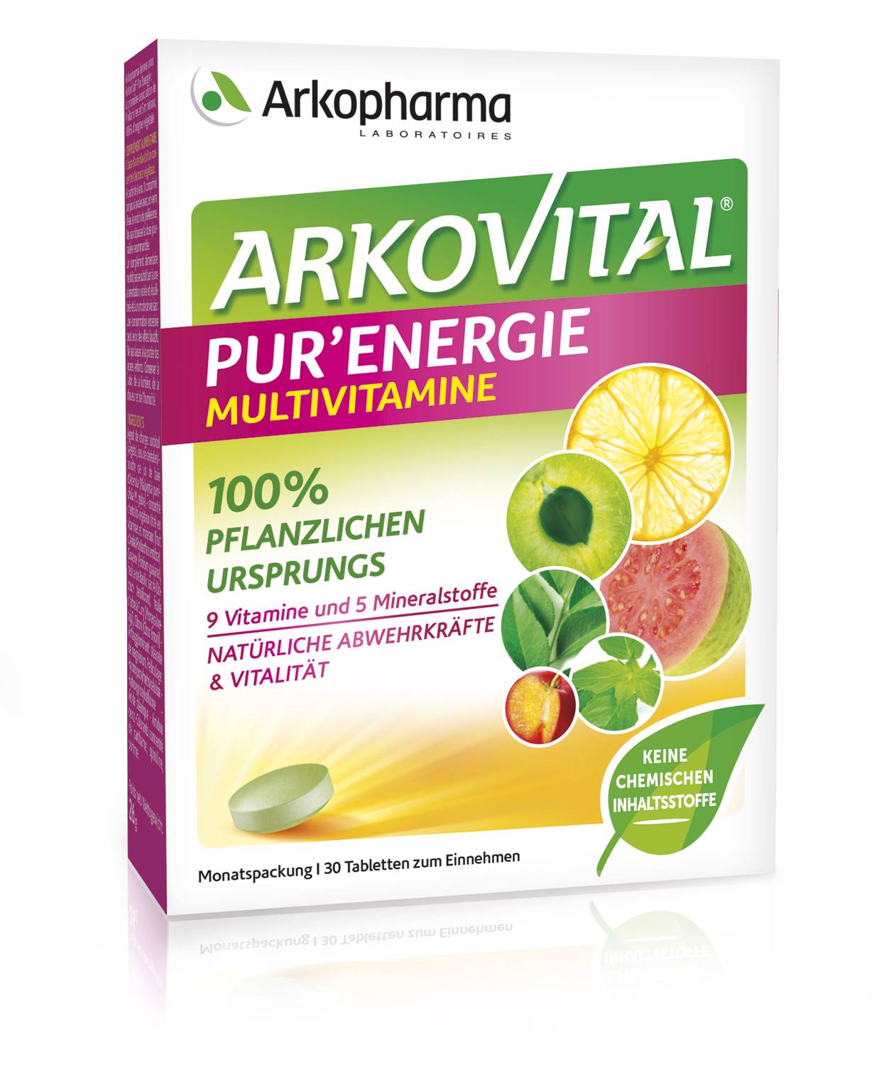 ARKOVITAL Pur'Energie Natürliche Multivitamine und Mineralien Tabl Vitamin Mineral 30 Stk