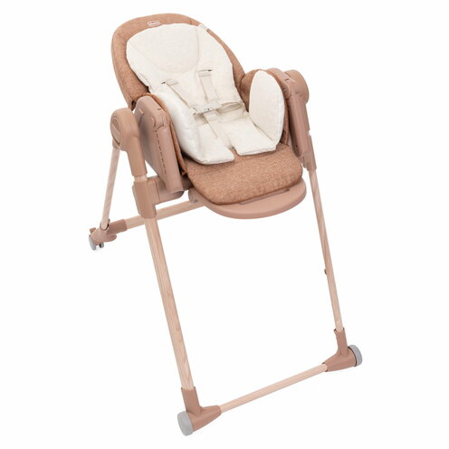 Chaise haute Polly Armonia Terracotta - CHICCO