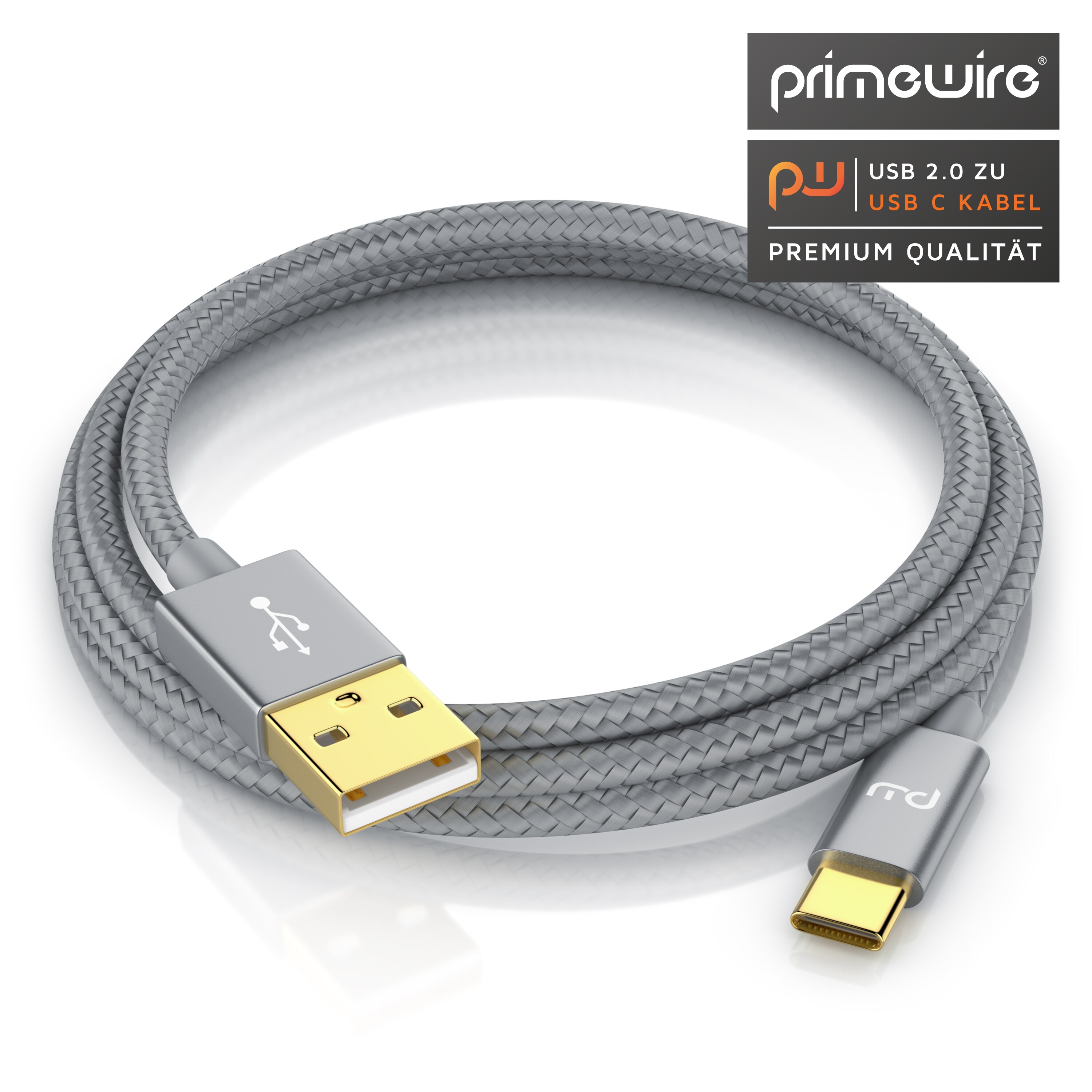 Primewire USB-C 3.1 zu USB 3.0 Typ A Kabel, Ladekabel, Datenkabel, Adapterkabel für Smartphone & Tablet - 1m