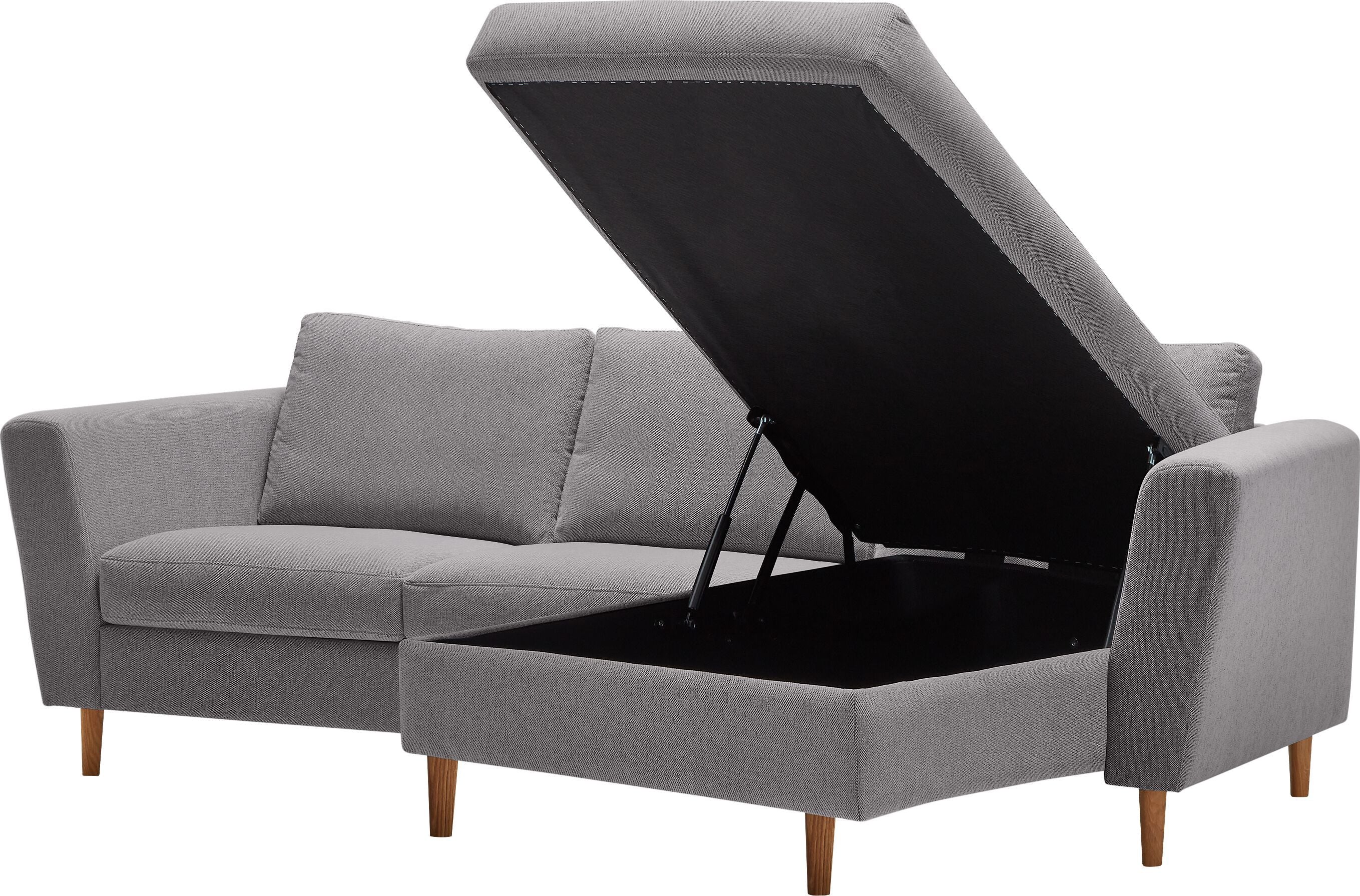 DIENER Ecksofa - Hellgrau / B: 235.0 cm x T: 156.0 cm x H: 81.0 cm