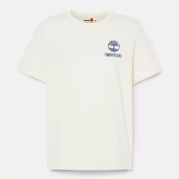 T-shirt à motif non teint pour homme en non teint