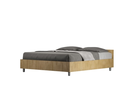 ITYHOME - Lit coffre nuamo 160x190 chêne nature