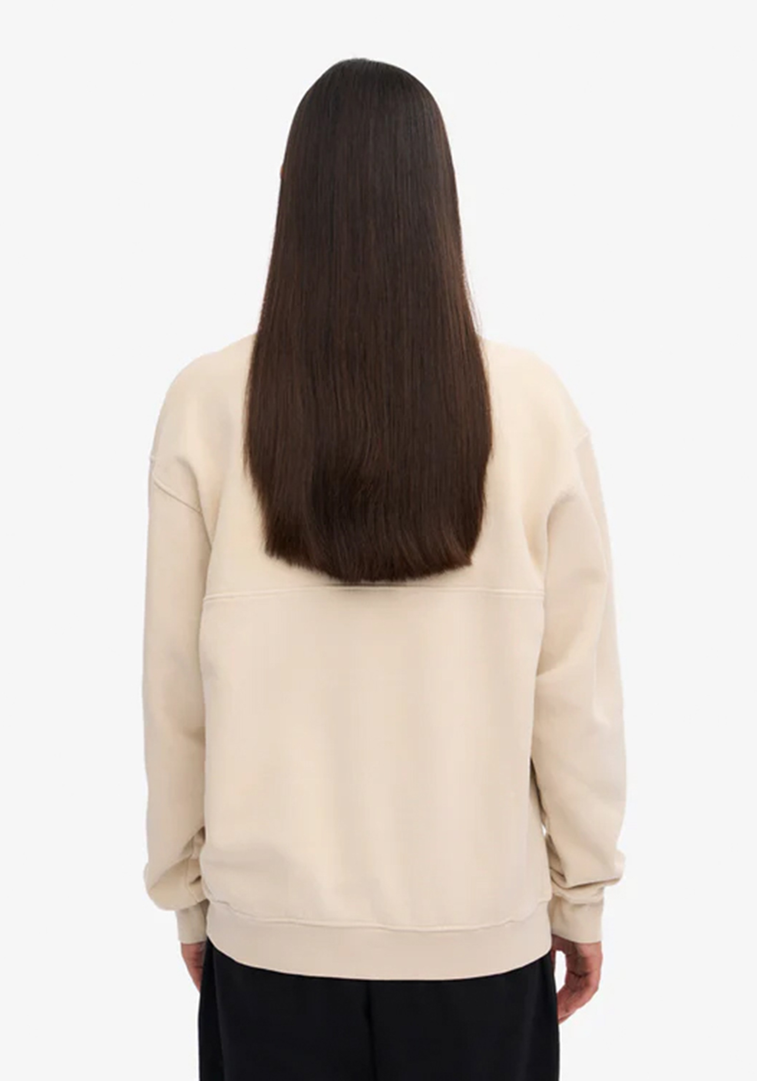 Colorful Standard Quarter-Zip Sweatshirt Ivory White