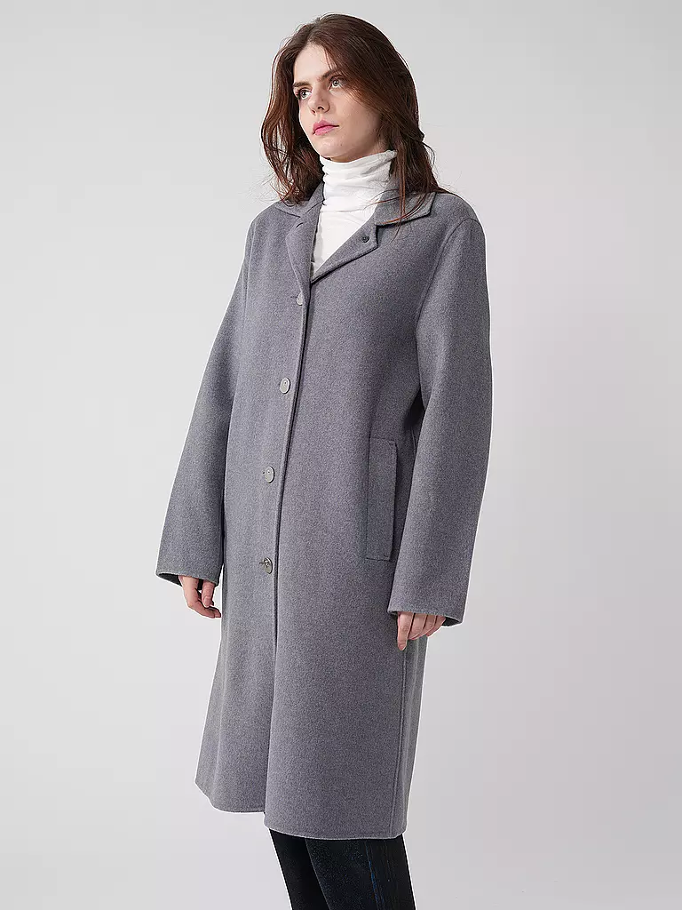 TORY BURCH Wollmantel grau