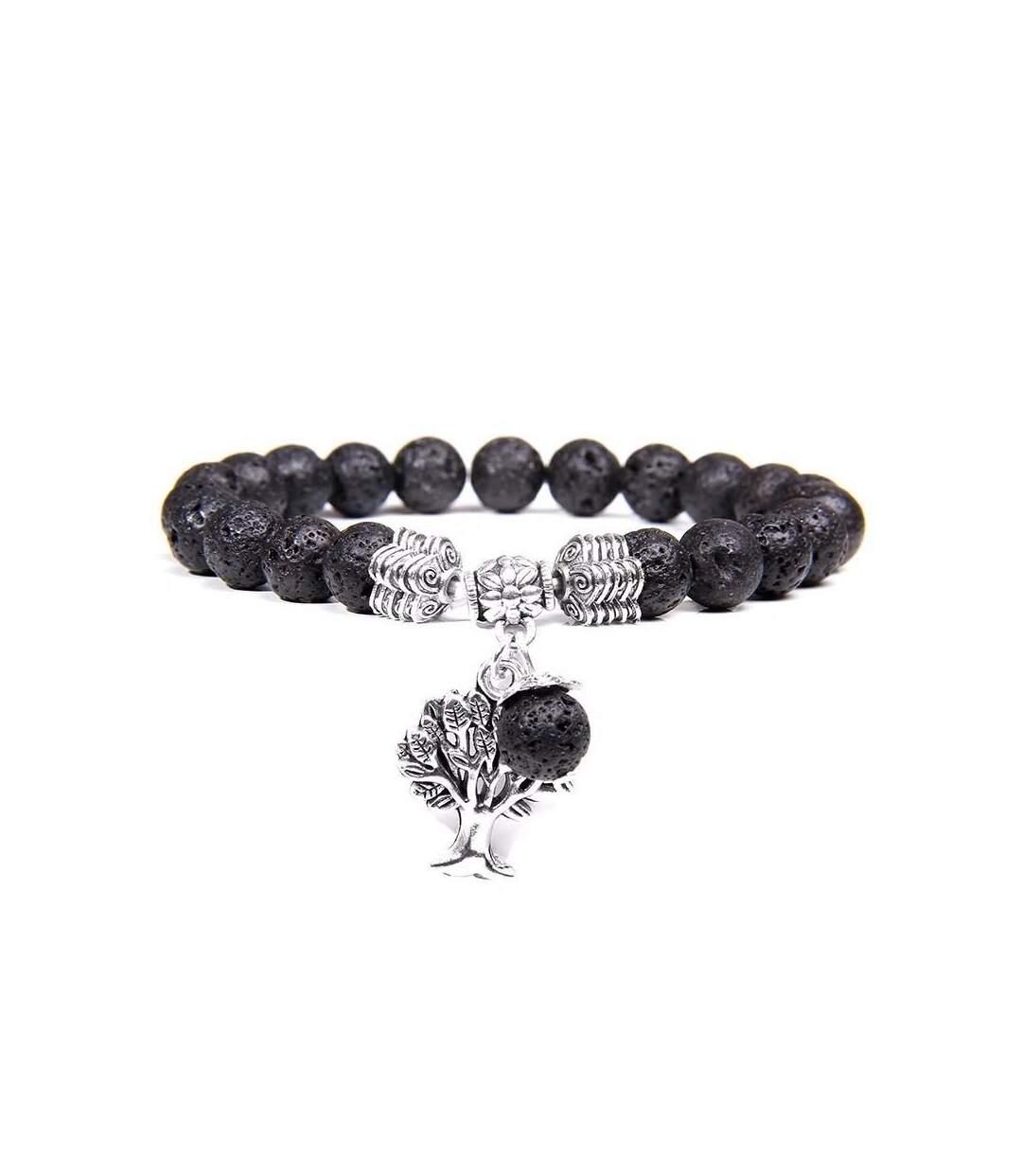 Bracelet arbre de vie en pierre de lave