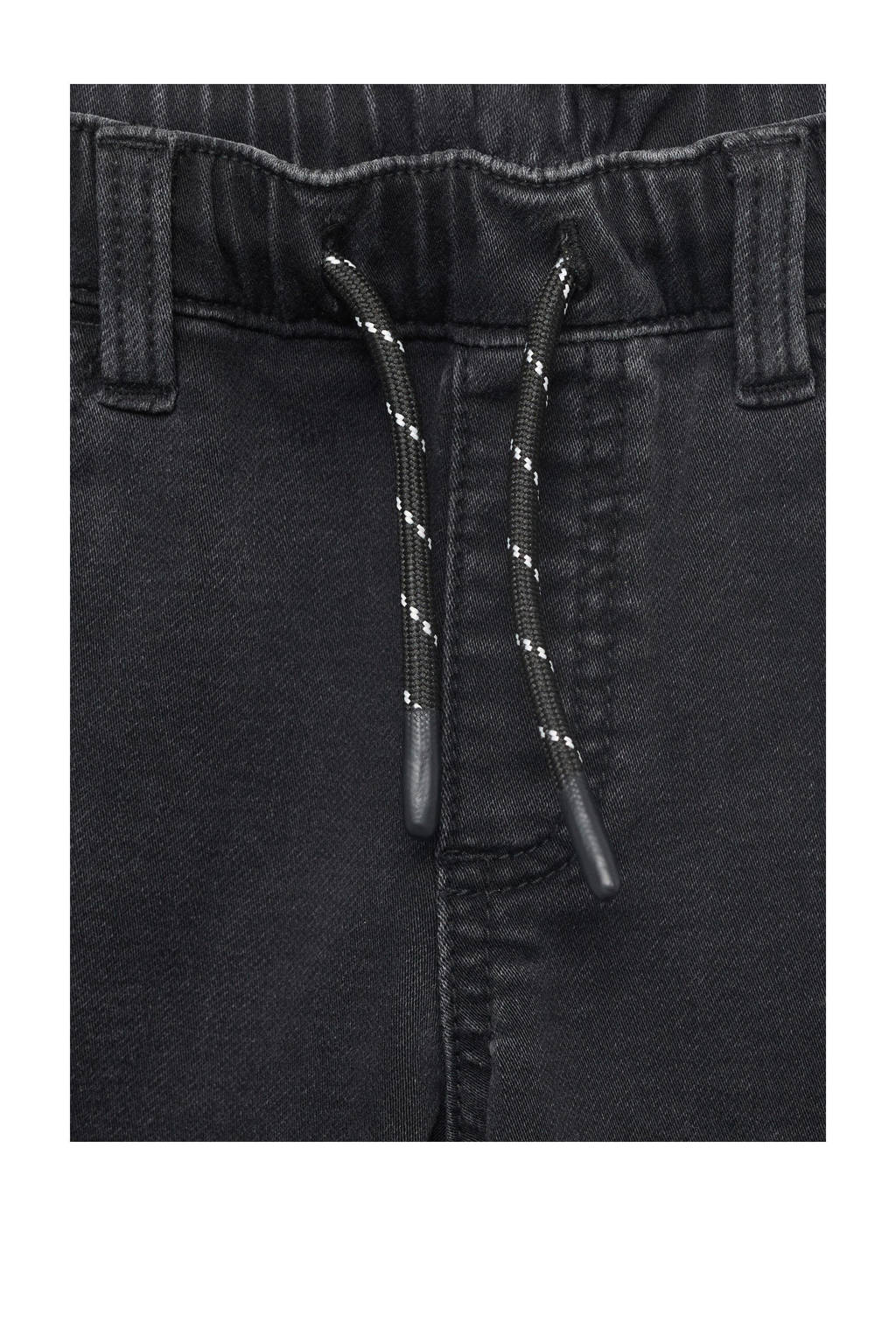 Mango Kids regular waist regular fit jeans donkergrijs
