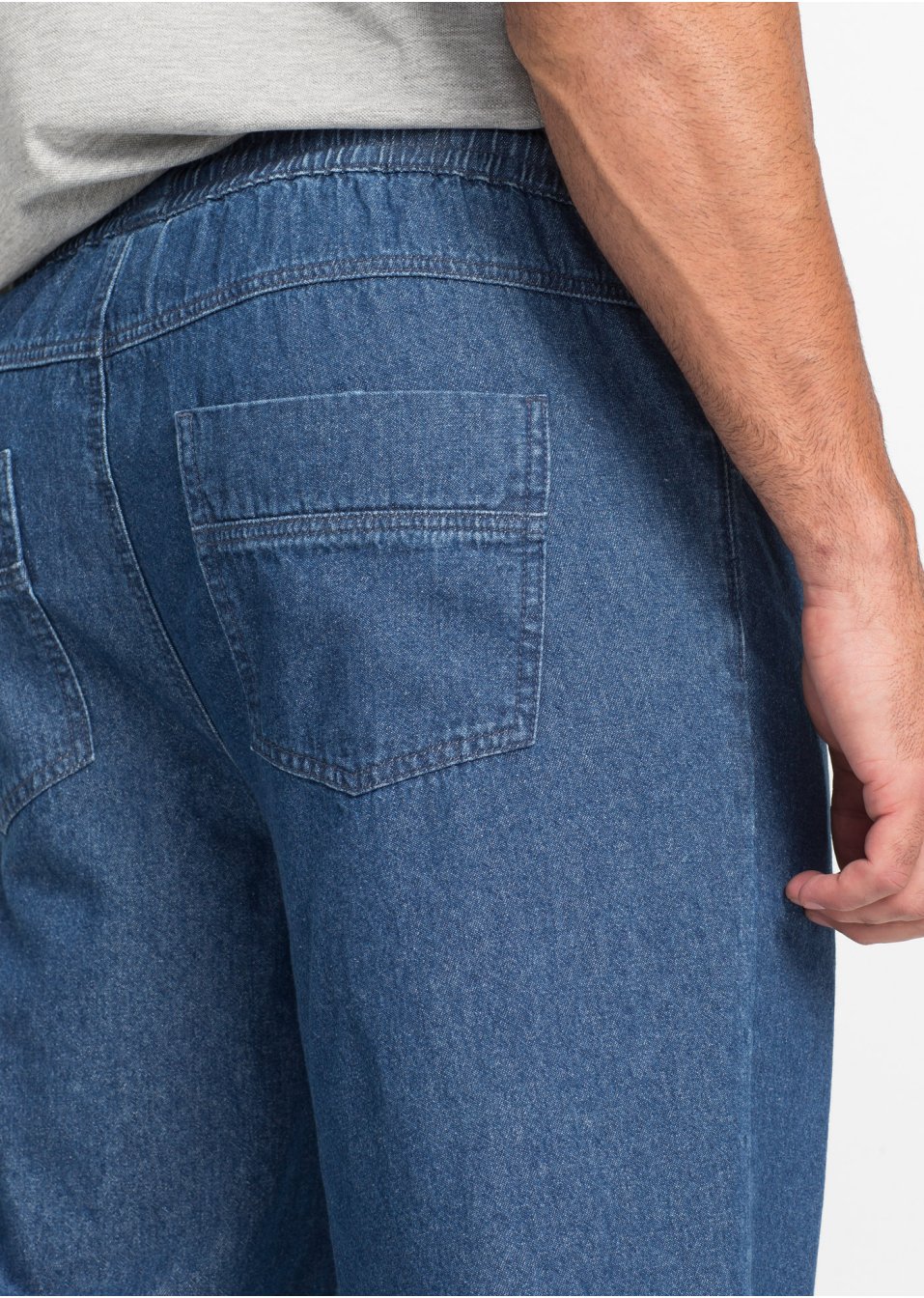 Pantalon taille extensible Classic Fit, Straight