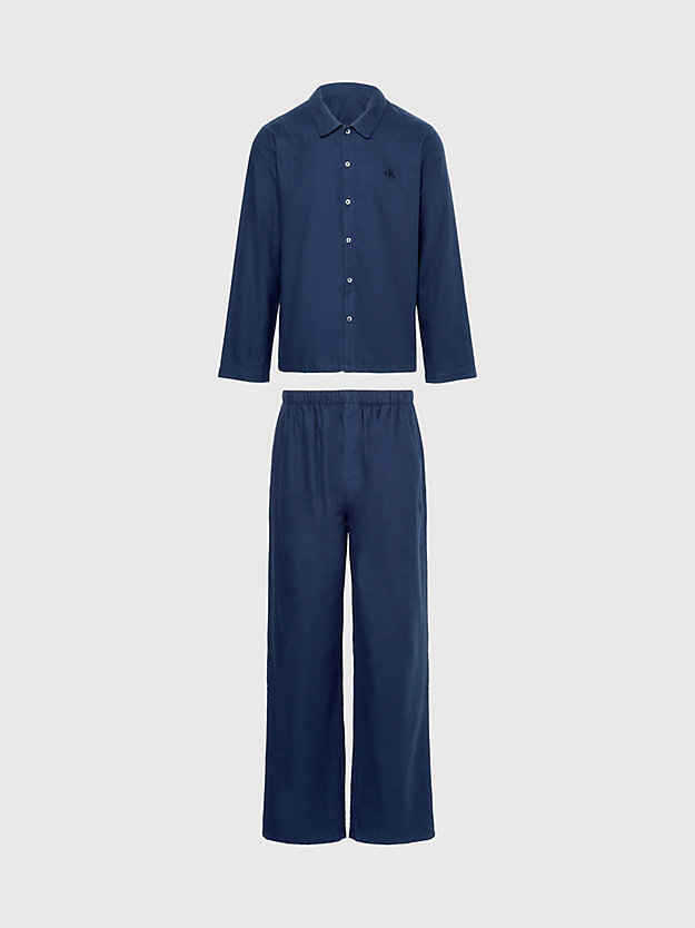 Pijama com calças de flanela