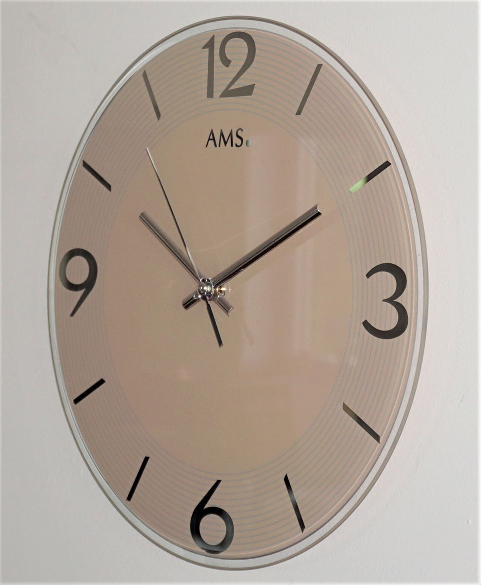 AMS 9572 Moderne wandklok, kastdiameter 30 cm