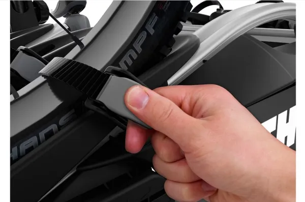 Thule VeloCompact, Cykelholder, Tilkoblingsanordning til bag på bilen, Aluminium, Sort