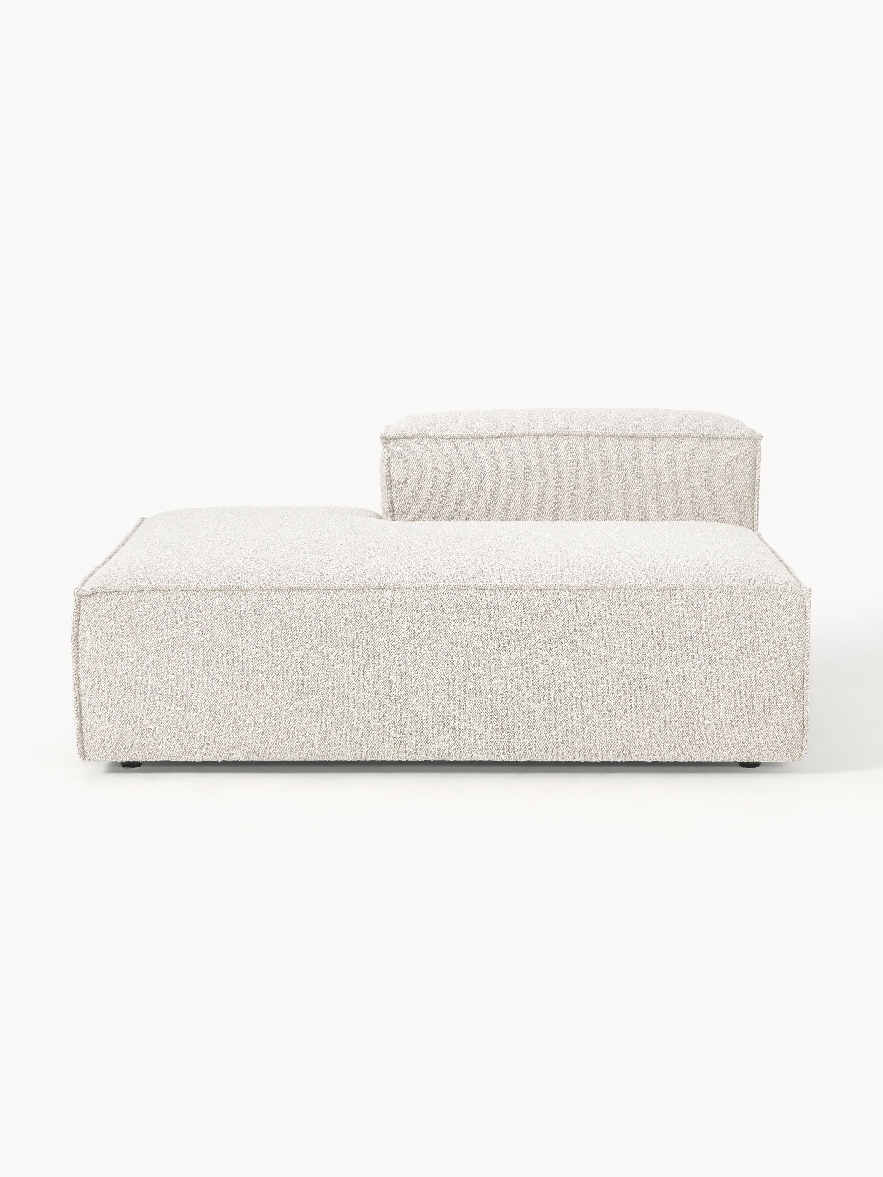 Chaise longue module Lennon van bouclé
