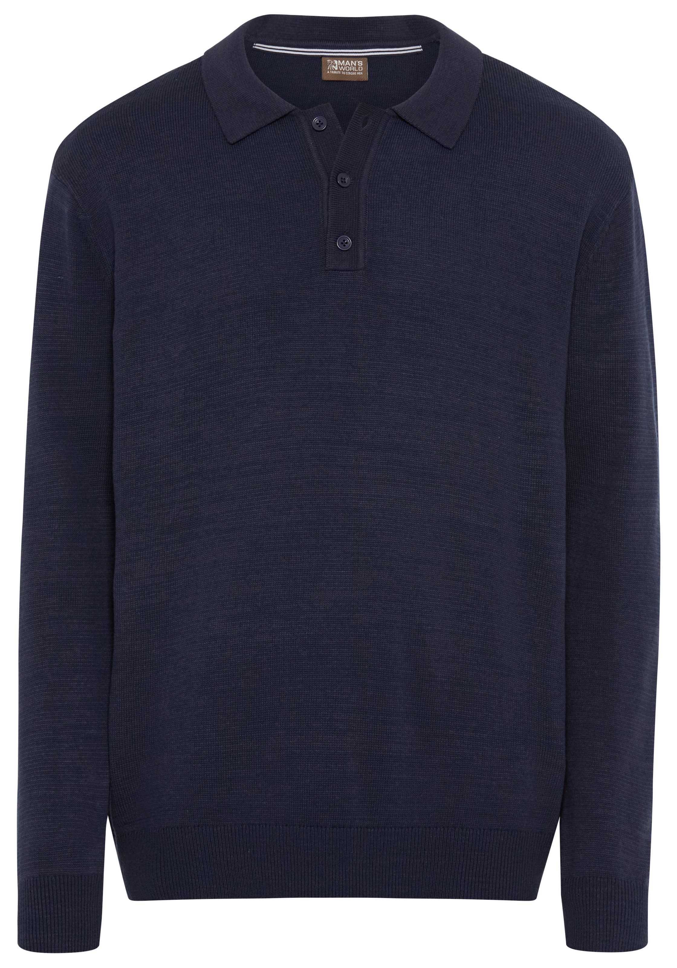 Man's World Polokragenpullover »Neue Kollektion !« Feinstrick, ideal für die Übergangszeit, Basic Style