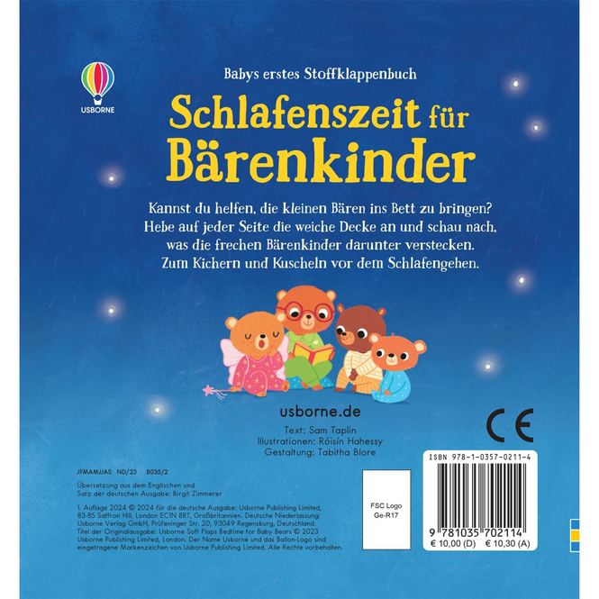 Schlafenszeit für Bärenkinder