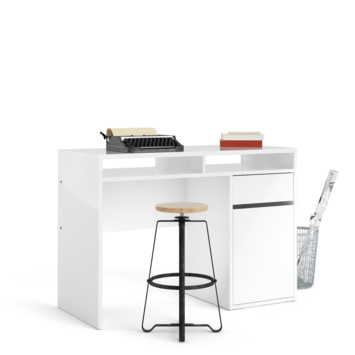 Bureau Eline met kast wit