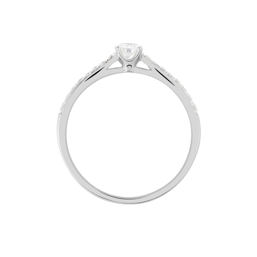 Bague Solitaire Hemera Or Blanc Diamant