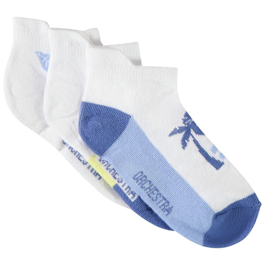Lot de 3 paires de socquettes motifs Mykonos pour garçon - Bleu moyen