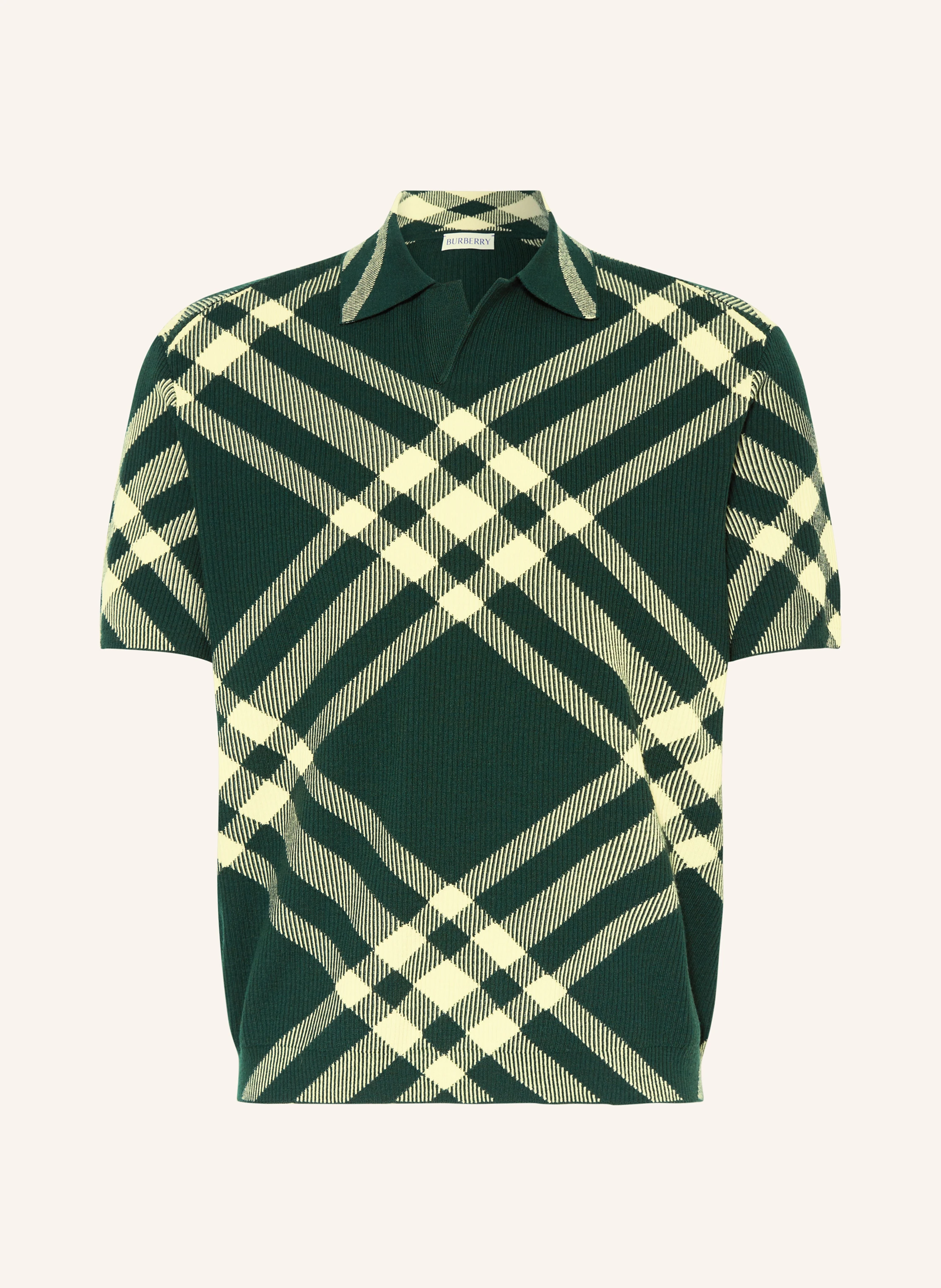 BURBERRY Strick-Poloshirt DAFFODIL Classic Fit