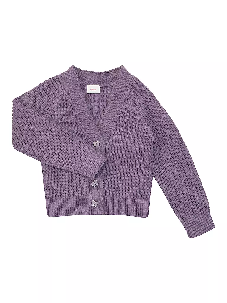 S.OLIVER Mädchen Cardigan  lila