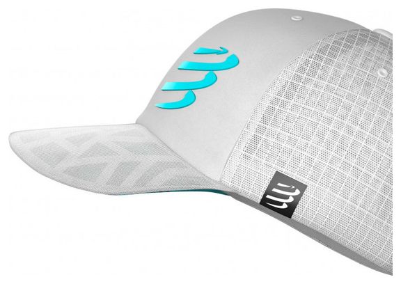 Casquette Compressport Racing Trucker Blanc / Bleu Unisex