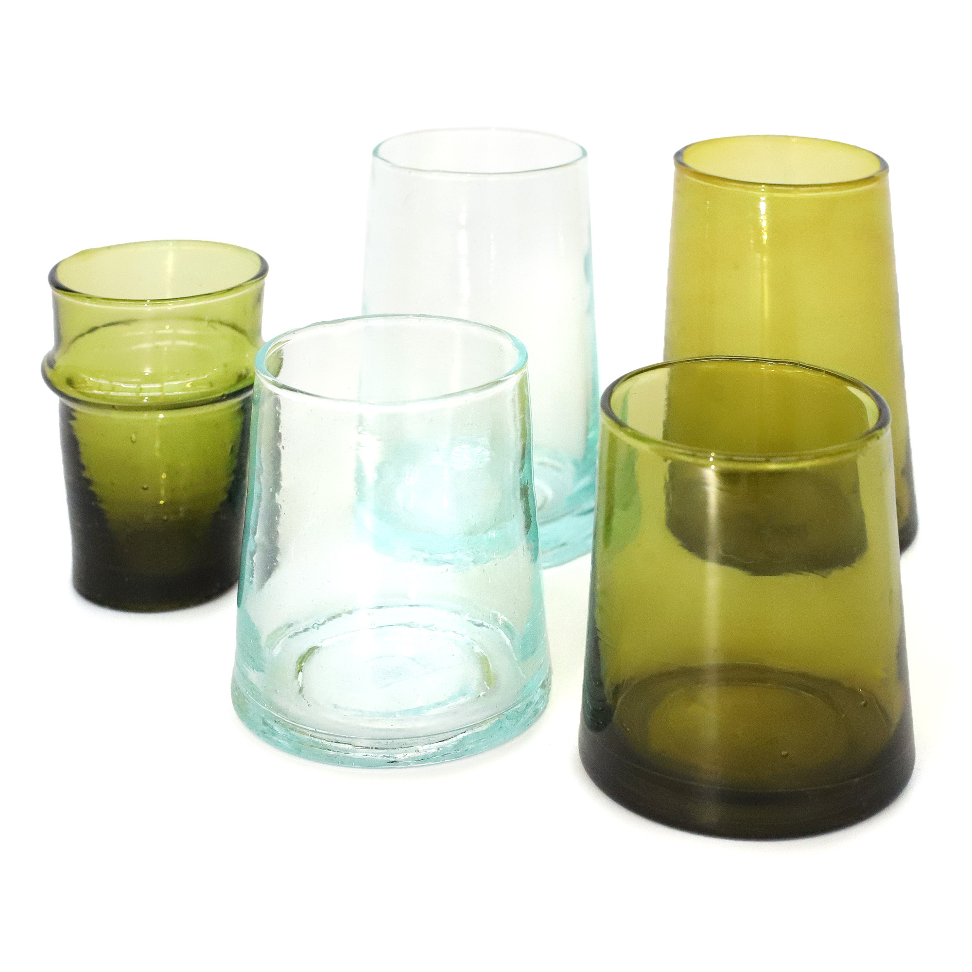 Glas grün, in 4 Größen zu 3,20