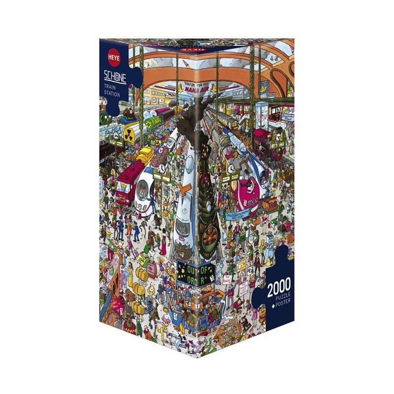 Puzzle 2000 pièces - Schone - Train station
