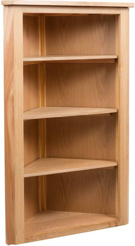 vidaXL - Hoekkast - Massief Eikenhout - 59x36x100 cm
