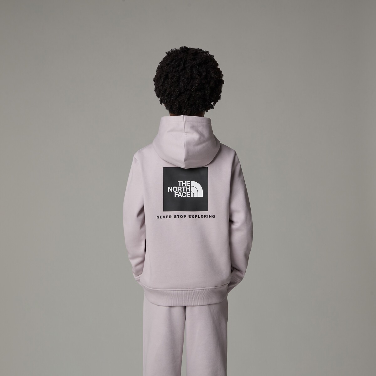 THE NORTH FACE<br>Moletom com capuz, fleece, logo na frente e nas costas