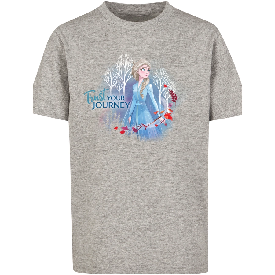 F4NT4STIC T-Shirt  Frozen 2 Trust Your Journey heather grey