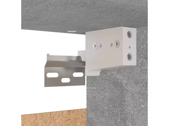 Porte manteau mural Gris béton 70x32,5x35