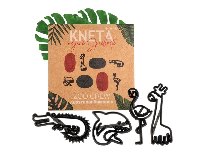 KNETÄ Ausstechförmchen 2D Zoo Crew Modellierwerkzeug