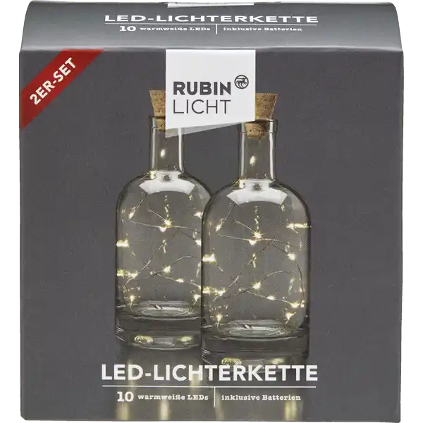LED-Flaschenlicht kork