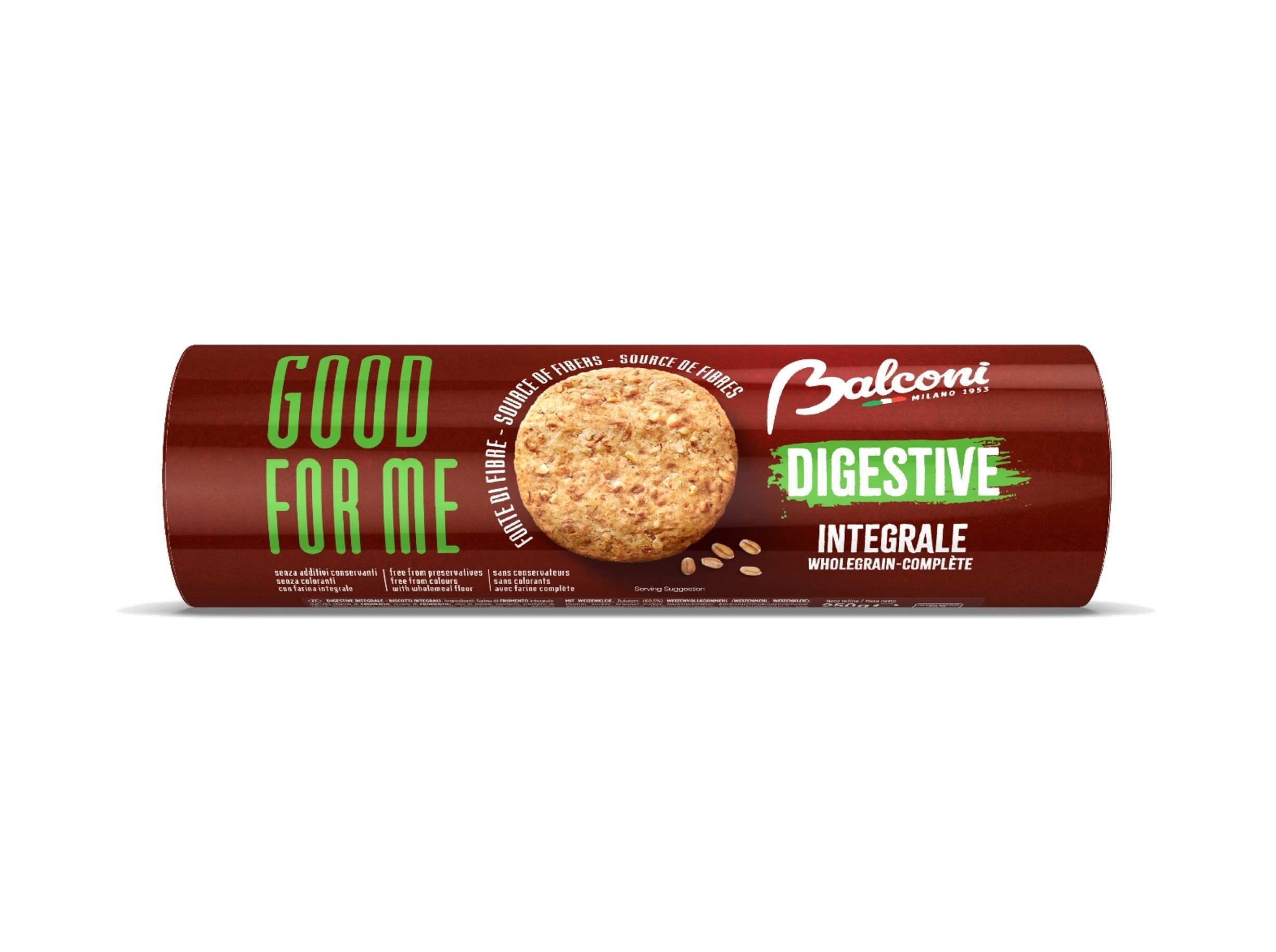 BOLACHAS DIGESTIVE BALCONI INTEGRAL 250 G