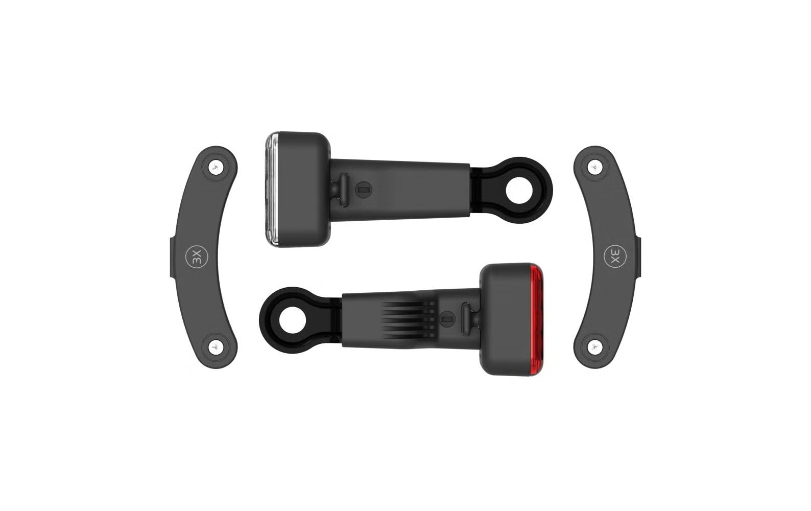Velolampe AMS Light C DauerlichtElektromagnetisches Fahrradlampenset
