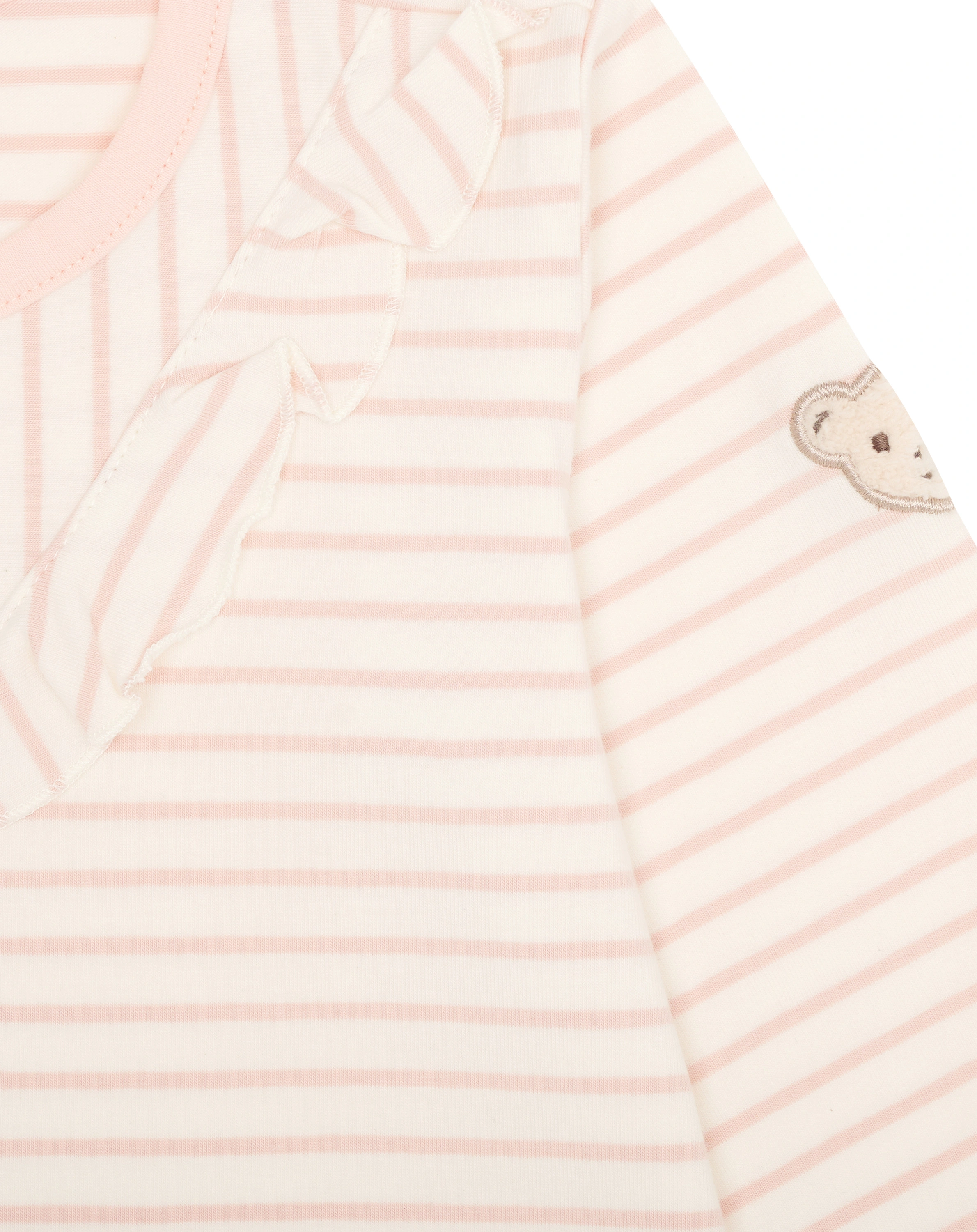 Langarmshirt DANUTA gestreift in seashell pink
