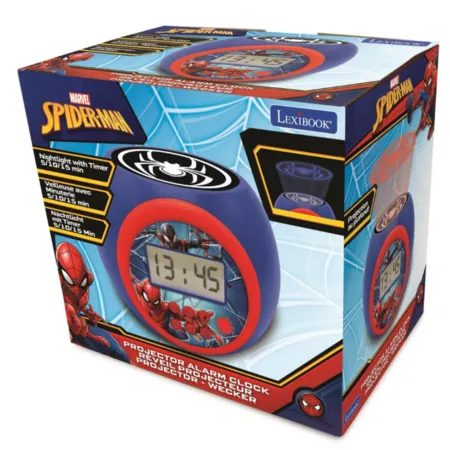 Lexibook Projector-Wecker Spiderman Marvel mit Schlummerfunktion und Weckfunktion
