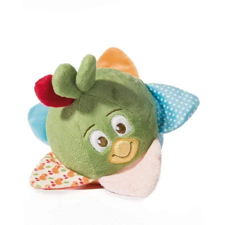 NICI Plüschball Fritz der Spatz mit Glocke
