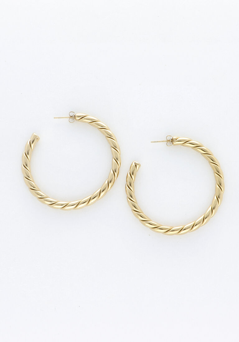 NOTRE-V gouden notre-v oorbellen x florine - bailar hoops