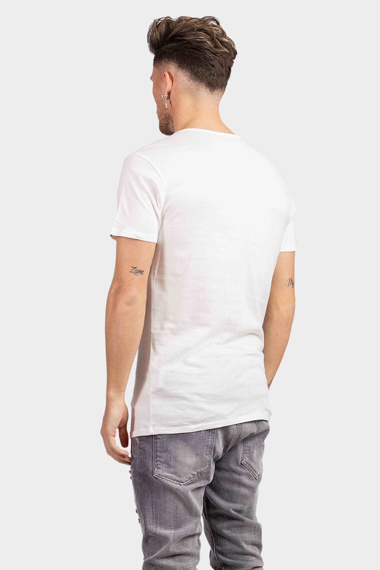 Puma Basic Crewneck T-Shirt 2-Pack Heren Wit