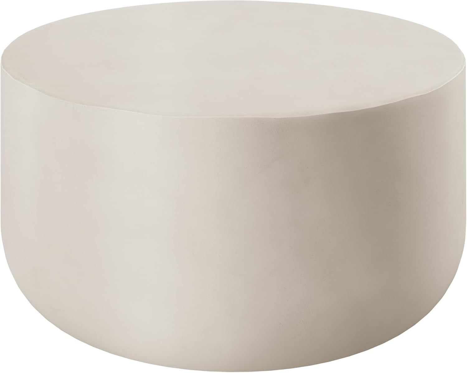 tectake® Couchtisch rund, Beistelltisch für in- und Outdoor, runder Side Table als Wohnzimmer oder Balkon Möbel, als Coffee Table, Gartentisch, Couch Tisch, Aesthetic Room Decor - weiß