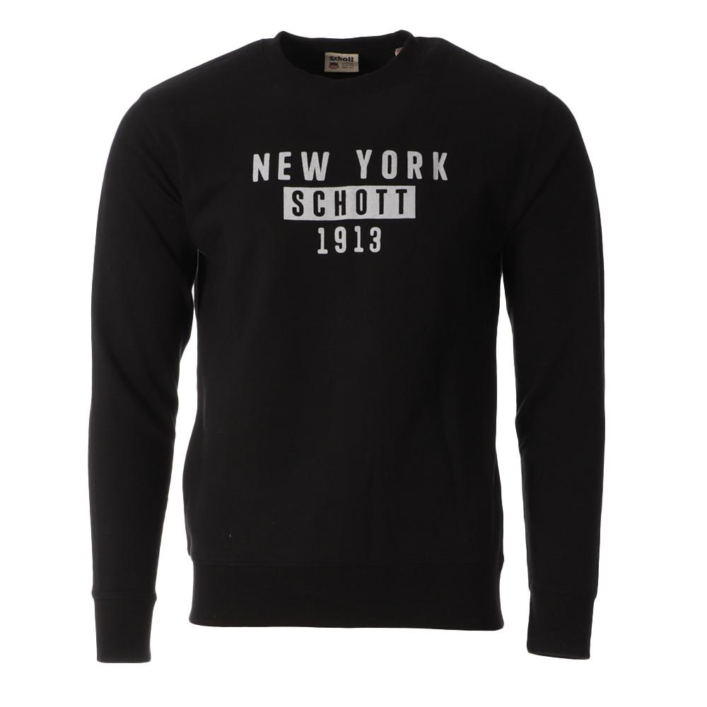 Schott Sweat Noir Homme Schott 752
