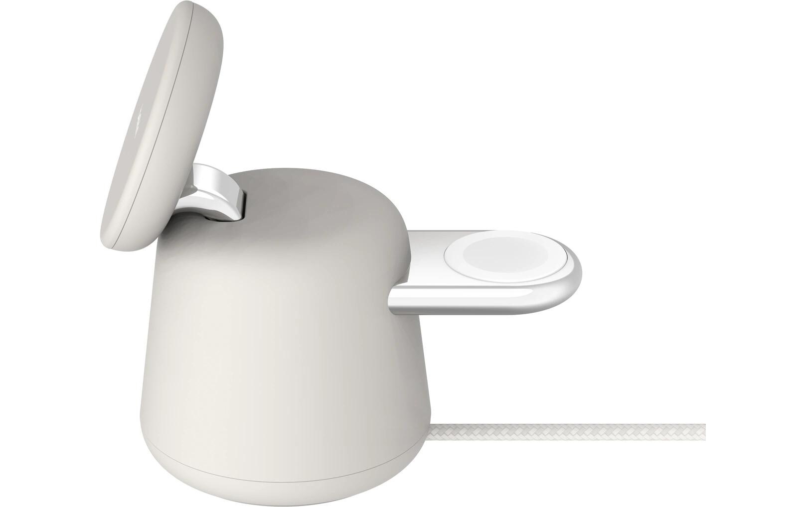 Wireless Charger Boost Charge Pro Weiss<br>Kabellose 2-in-1-Ladestation mit MagSafe (15 W)