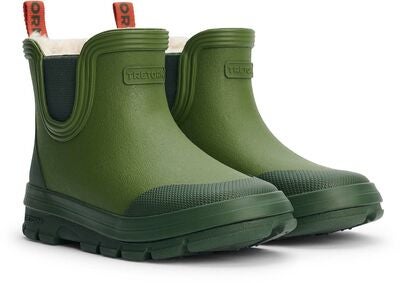 Tretorn Aktiv Chelsea Fôrede Gummistøvler, Bronze Green