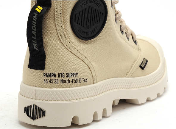 Palladium boots bottine plates femme pampa hi htg beige