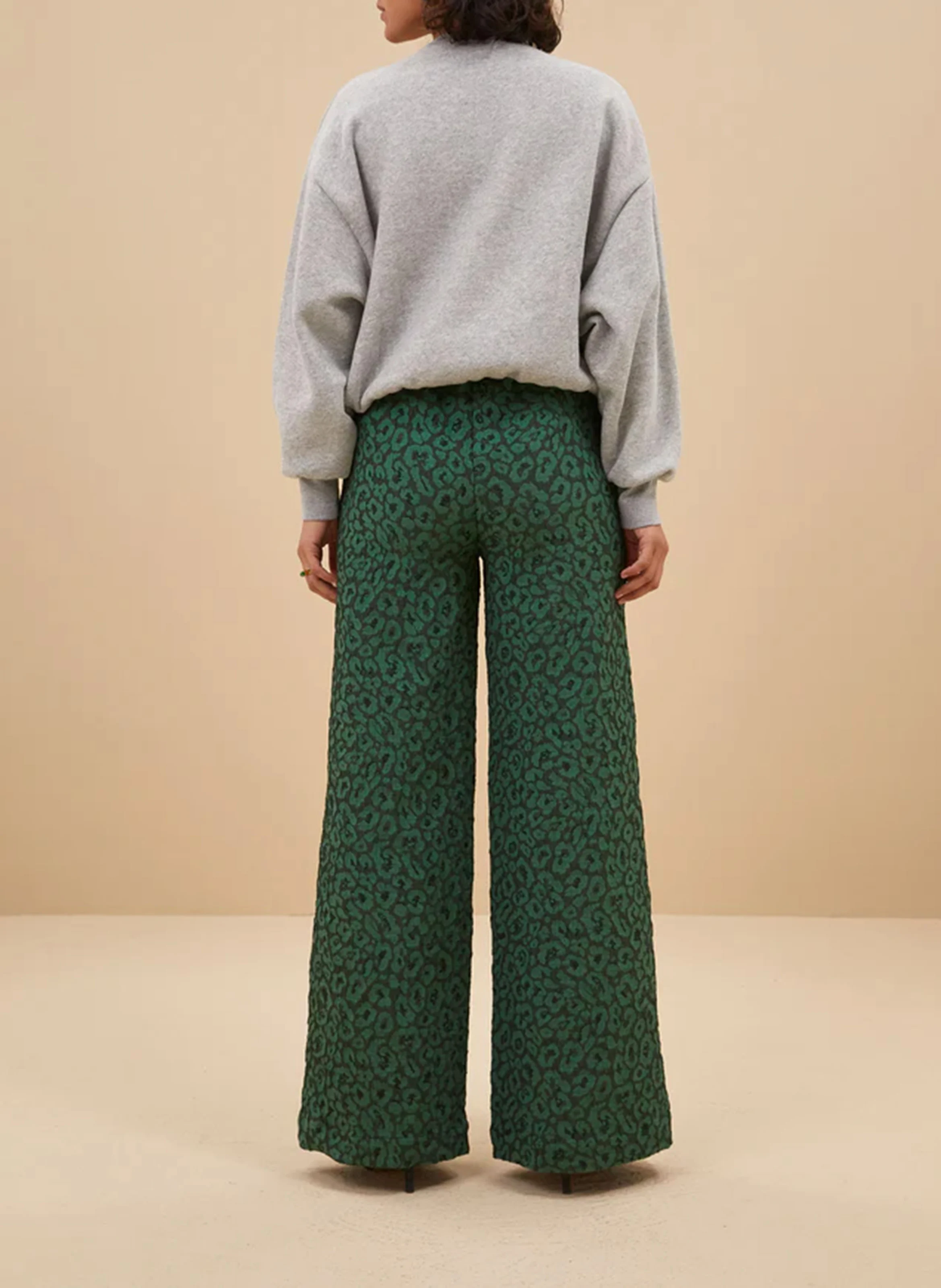 BIBI - Sweat ample sérigraphié en coton mélangé | Gris
